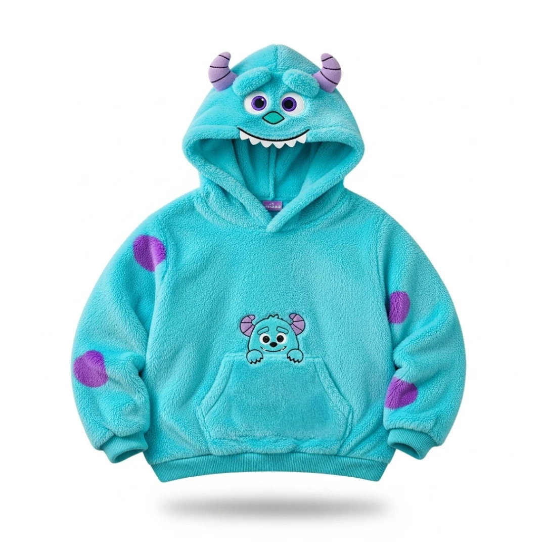 Moletom 3D Sulley Azul Monstros S.A - Imagem 1