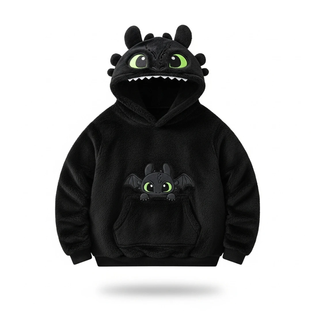 Moletom 3D Banguela Fúria da Noite Capuz Dragão - Imagem 1