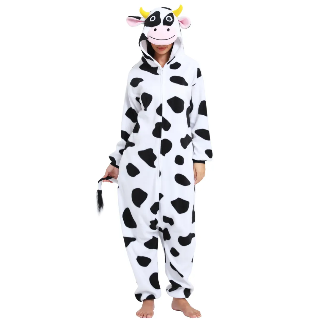 Pijama Kigurumi Vaquinha Confortável - Imagem 1