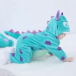 Pijama Infantil Sulley 2025 - Kigurumi Monstros SA Azul - Imagem 3