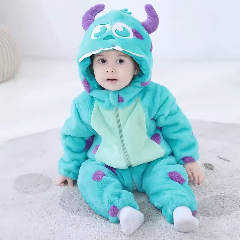 imgi_11_Sbc4fbedcb0a04f57859ebee9a4060a648.jpg_960x960q75.jpg_ Pijama Infantil Sulley 2025 - Kigurumi Monstros SA Azul - Imagem 1