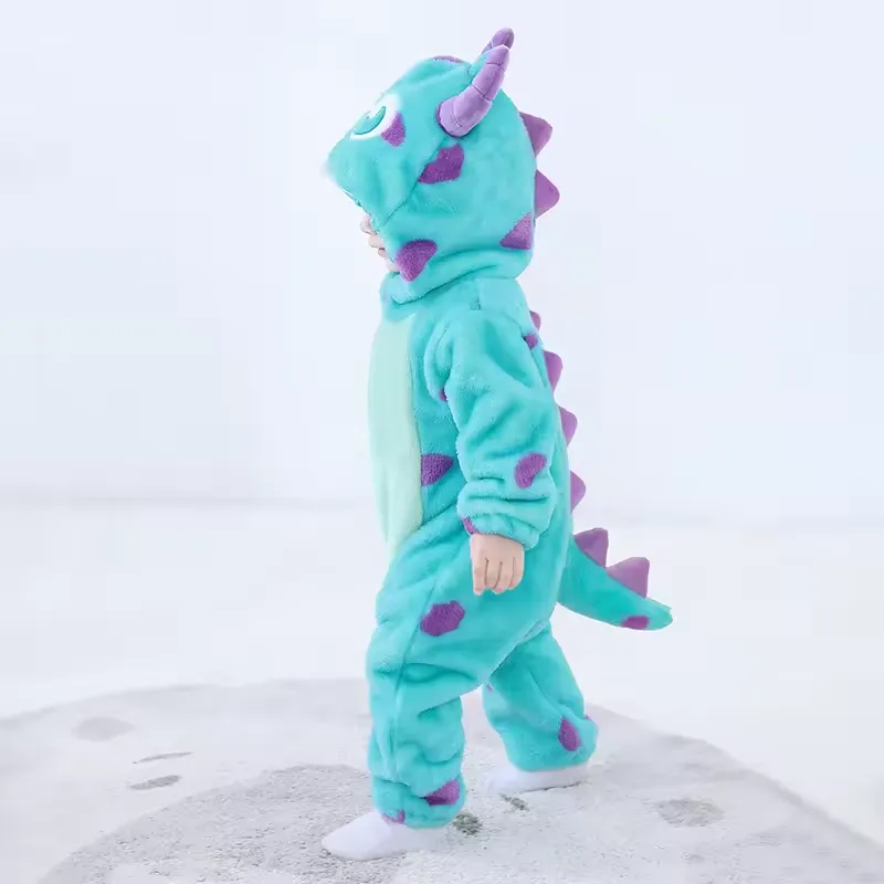 Pijama Infantil Sulley 2025 - Kigurumi Monstros SA Azul - Imagem 5
