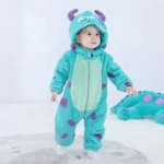 Pijama Infantil Sulley 2025 - Kigurumi Monstros SA Azul - Imagem 4