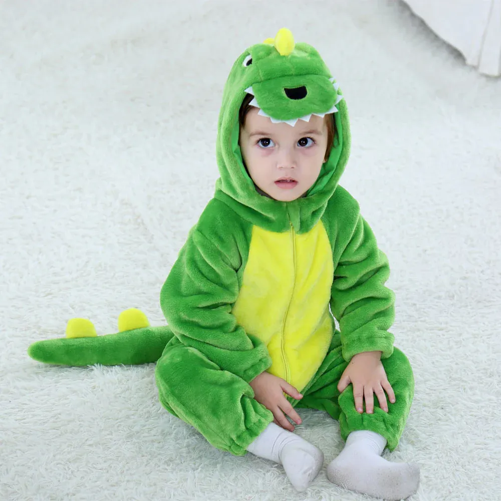 Pijama Infantil Dino - Kigurumi Verde - Imagem 5