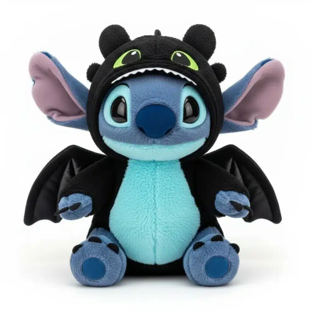 234cf3d7-96f2-4bc8-ae5b-cb30f00a563a (1) Pelúcia Stitch Fantasia Banguela 30cm - Imagem 1