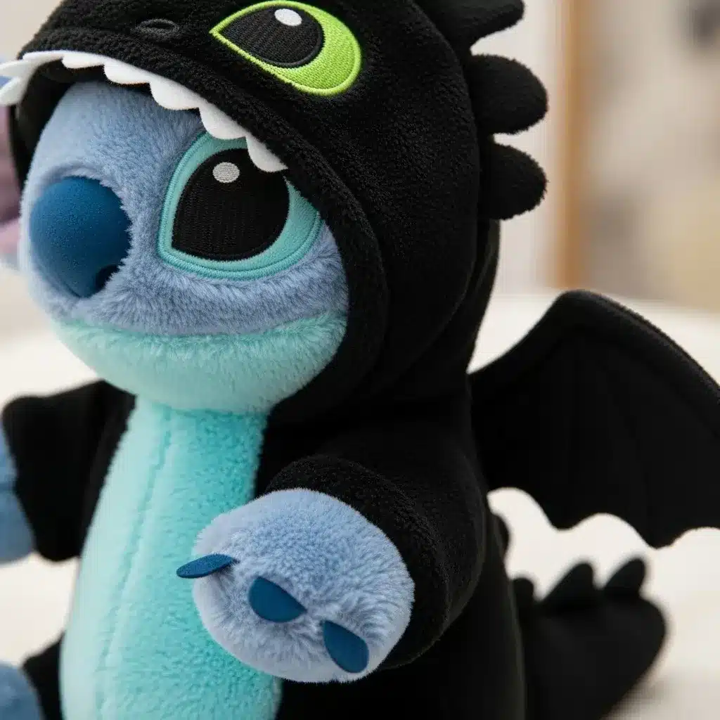Pelúcia Stitch Fantasia Banguela 30cm - Imagem 5