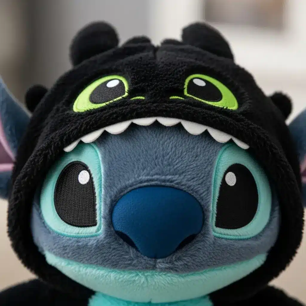 Pelúcia Stitch Fantasia Banguela 30cm - Imagem 3