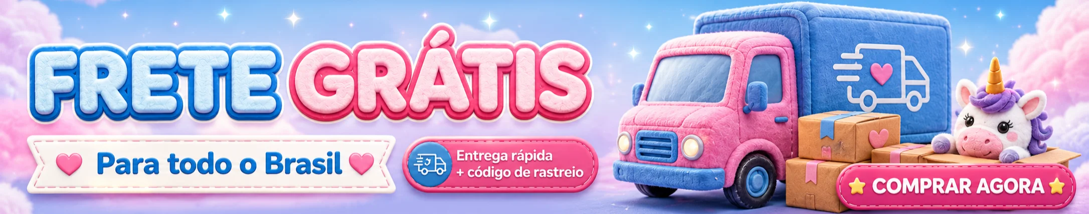Frete gratis para todo o Brasil
